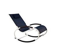 Vivere WAVEROCK1-NW Chaise à Bascule Aluminium Marine 122 x 61 x 91 cm