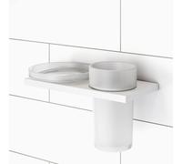 Viverso x add Porte-savon et gobelet porte-brosse à dents avec support mural double, VU9300XX+VU5000XX+VA1401MW,