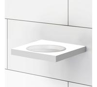 Viverso x add Support mural pour distributeur de savon, porte-savon, gobelet et insert en silicone, VA1400MW,