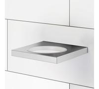 Viverso x add Support mural pour distributeur de savon, porte-savon, gobelet et insert en silicone, VA1400CR,