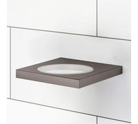 Viverso x add Support mural pour distributeur de savon, porte-savon, gobelet et tablette en silicone, VA1400BB,