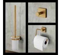 Viverso x cube Ensemble d’accessoires de salle de bains 3 en 1, VC3000BG+VC2100BG+VC4000BG,