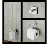 Viverso x cube Ensemble d’accessoires de salle de bains 3 en 1, VC3000BN+VC2100BN+VC4000BN,
