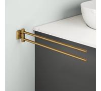 Viverso x cube Porte-serviettes de toilette 2 bras, pivotant, VC4400BG,