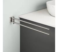 Viverso x cube Porte-serviettes de toilette 2 bras, pivotant, VC4400BN,