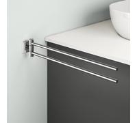 Viverso x cube Porte-serviettes de toilette, bras double l: 44 H: 68 P: 441 mm, VC4400CR,