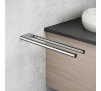 Viverso x elo Porte-serviettes de toilette P: 350 mm, 2 bras, fixe, VE4500CR,