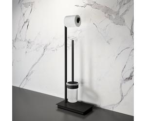 Viverso x match Ensemble porte-papier toilette et brosse WC, VU3100MB,
