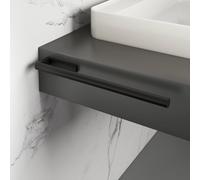 Viverso x match Porte-serviettes de toilette P: 330 mm, à fixer sur un meuble, VU4501MB,