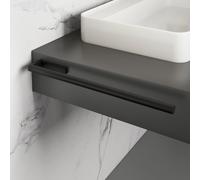Viverso x match Porte-serviettes de toilette P: 390 mm, à fixer sur un meuble, VU4500MB,