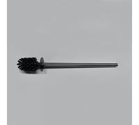 Viverso x match Tête de brosse de toilette noire et ronde, taille S, avec manche, VU9701CR,