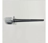 Viverso x match Tête de brosse WC, taille S, blanche et ronde, avec manche, VU9731CR,