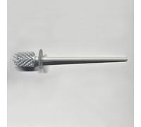 Viverso x match Tête de brosse WC, taille S, blanche et ronde, manche long, VU9730MW,