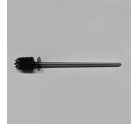 Viverso x match Tête de brosse WC taille S, noire et ronde, manche long, VU9700BN,