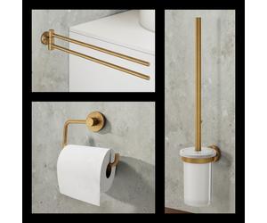 Viverso x sense Ensemble d’accessoires de salle de bains 3 en 1, VR3000BG+VR2100BG+VR4400BG,