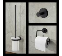 Viverso x sense Ensemble d’accessoires de salle de bains 3 en 1, VR3000MB+VR2100MB+VR4000MB,