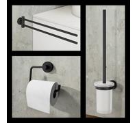 Viverso x sense Ensemble d’accessoires de salle de bains 3 en 1, VR3000MB+VR2100MB+VR4400MB,