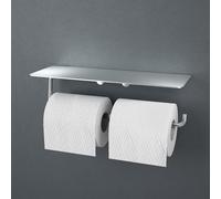Viverso x steel Porte-papier toilette double avec tablette, mobile, VX2203BS,
