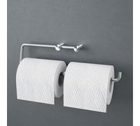 Viverso x steel Porte-papier toilette double, ouvert et mobile, VX2102BS,