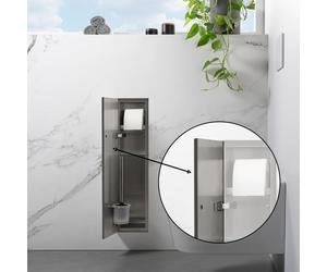 Viverso x wall large Porte de remplacement pour module WC encastré, carrelable, BL001124,