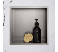 Viverso x wall Niche murale en acier inoxydable l: 300 H: 300 mm, avec cadre slim, VU9800BS,