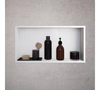 Viverso x wall Niche murale en acier inoxydable l: 600 H: 300 mm, avec cadre slim, VU9801MW,