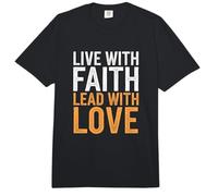 Vivez avec Foi, dirigez avec Amour, espérance, Inspiration chrétienne Comfort Colors Adult Heavyweight T-Shirt