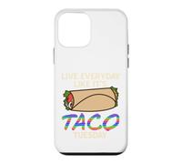 Vivez Chaque Jour comme Un Mardi Tacos drôle Citation Coque pour iPhone 12 Mini