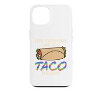 Vivez Chaque Jour comme Un Mardi Tacos drôle Citation Coque pour iPhone 13