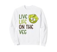 Vivez la Vie sur Le légume drôle de laitue végétalienne Sweatshirt