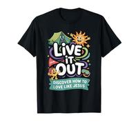 Vivez l'amour comme Jésus VBS 2025 Christian Camping T-Shirt