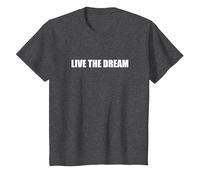 Vivez Le rêve T-Shirt, Enfant, Chiné Foncé, 3 Ans