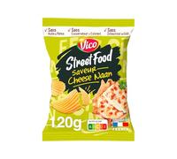 Vivez les saveurs intenses de la street food avec les chips Cheese Naan VICO, format 120g - Lot de 6
