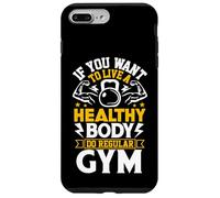 Vivez sainement à la Salle de Sport | Entraînement de Motivation Physique Coque pour iPhone 7 Plus/8 Plus