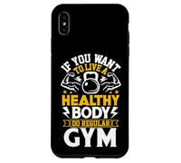 Vivez sainement à la Salle de Sport | Entraînement de Motivation Physique Coque pour iPhone XS Max