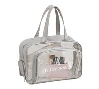 Vivez une expérience de voyage soignée avec un sac de voyage transparent pour les articles de toilette et un sac de voyage transparent pour un maquillage clair - Natifs avec fermeture éclair