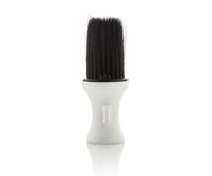 Vivezen - Balai à cou Talqueur pour poils, cheveux, barbes - Blanc et noir