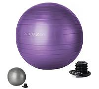 Vivezen - Ballon de yoga, fitness, gymnastique, grossesse en PVC antidérapant - Plusieurs tailles et coloris disponibles