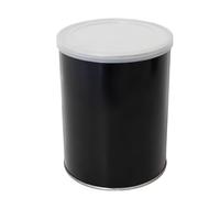 Vivezen - Bol, pot vide pour chauffe cire 800 ml en aluminium - Diam 10 cm x H 13 cm - Noir