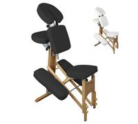 Vivezen - Chaise de Massage en Bois Pliable avec Sac de Transport - 2 Coloris