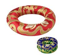 Vivezen - Coussin rond en brocart de soie pour bol chantant tibétain - diam 9 cm