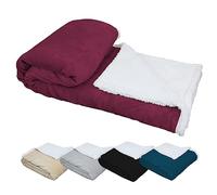 Vivezen - Couverture, Plaid Polaire 150 x 200 cm ou 220 x 240 en Flanelle et Sherpa Ultra Doux - 5 Coloris