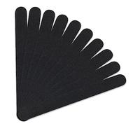 Vivezen - Lot de 10 limes à ongles droites premium - Grain 100/180 - Noir