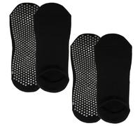 Vivezen - Lot de 2 paires de chaussettes antidérapantes, maison, sport, yoga, pilates - 80% Coton - Plusieurs tailles et coloris