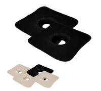 Vivezen - Lot de 2 serviettes de tête pour table de massage, housse de protection avec trou visage - 35 x 35 cm - 100% polyester - Plusieurs coloris