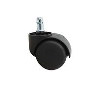 Vivezen - Lot de 5 roulettes pivotantes pour tabouret ou chaise de bureau - Noir
