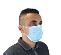 Vivezen - Lot de 50 masques chirurgicaux, de protection 3 plis jetables type II R - Bleu