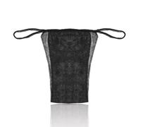 Vivezen - Lot de 500 Strings, Culottes Femme jetables - Noir