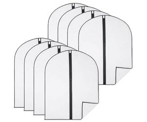 Vivezen - Lot de 8 housses pour vêtements à suspendre avec zip - Opaque