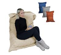 Vivezen - Pouf, Fauteuil d'intérieur déhoussable - 90 x 140 cm - Sherpa - 4 Coloris